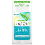 JĀSÖN Purifying Tea Tree Deodorant Stick, 2.5 oz, shown in product image for natural and effective odor protection.