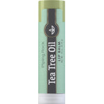 Tea Tree Oil Lip Balm with a net weight of 0.15 oz (4.25 g).