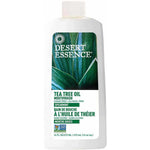 Desert Essence Tea Tree Oil Mouthwash in spearmint, sugar-free and alcohol-free, 16 fl oz (473 mL) bottle.