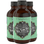 Three 4 FL. OZ. (120mL) bottles of pure Australian Tea Tree Essential Oil.