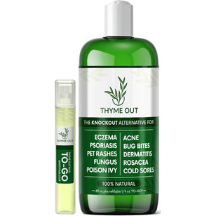 Thyme Out for Skin, 8 fl oz plus refillable/4 oz  To-Go Bottle