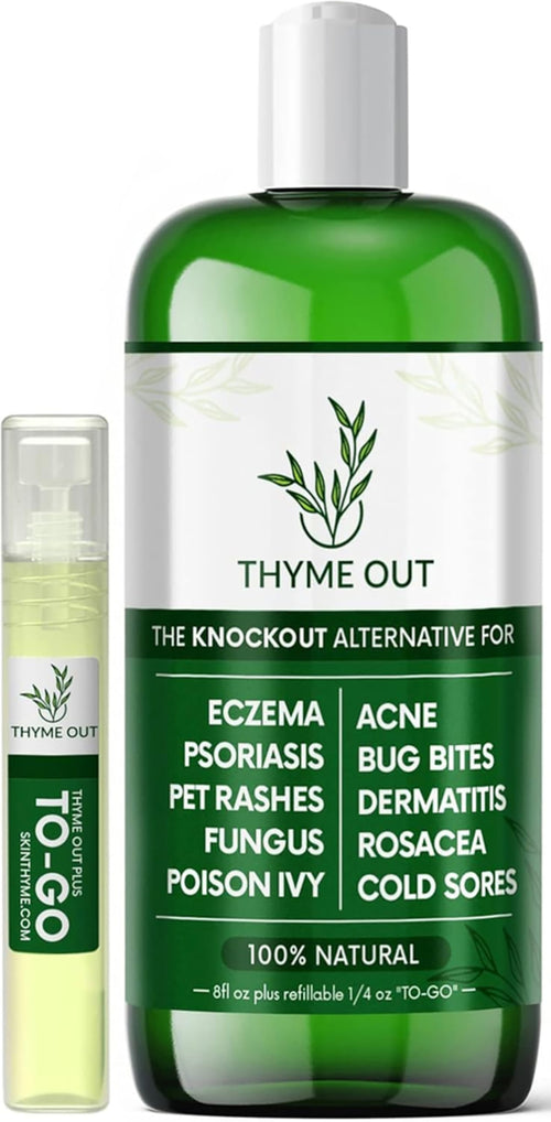 Thyme Out for Skin, 8 fl oz plus refillable/4 oz  To-Go Bottle