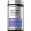 Triple Fiber + Probiotics, 200 Vegetarian Capsules. It's a non-GMO, gluten-free, 3-in-1 fiber and probiotic supplement.