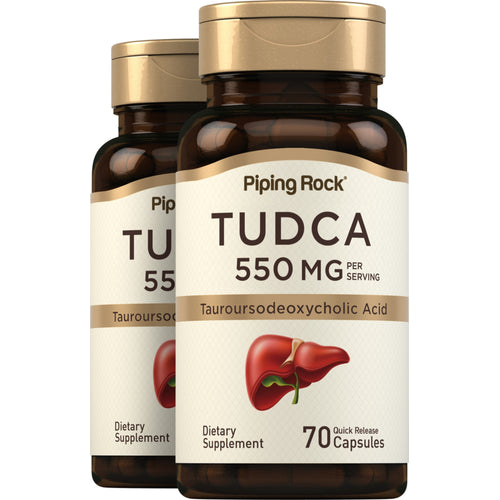 Tudca, 550 mg (per serving), 70 Quick Release Capsules, 2  Bottles