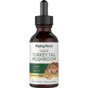 Turkey Tail Mushroom Liquid Extract, 2 fl oz (59 mL) Dropper Bottle