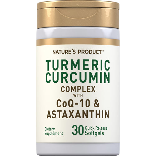 Turmeric Curcumin Complex with CoQ-10 & Astaxanthin, 30 Quick Release Softgels