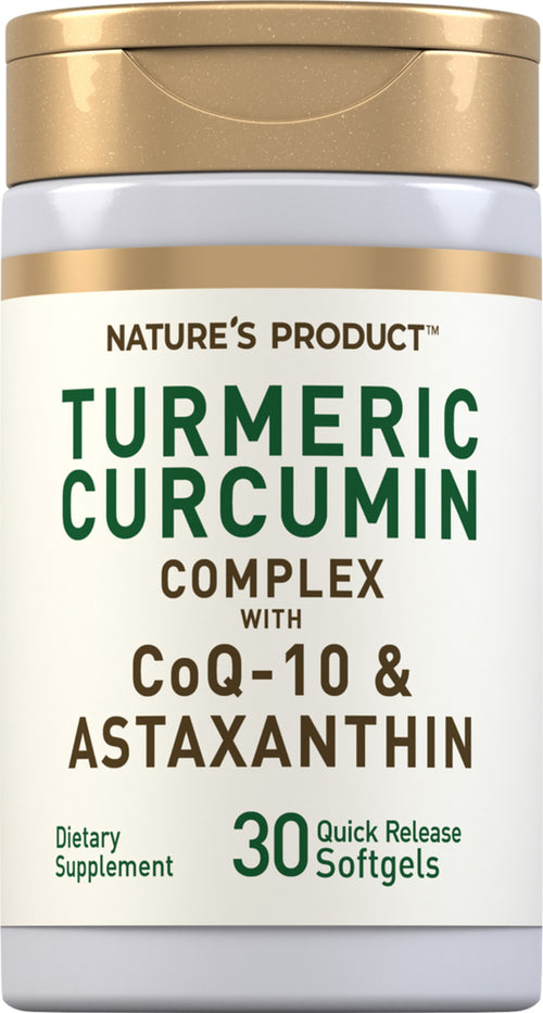 Turmeric Curcumin Complex with CoQ-10 & Astaxanthin, 30 Quick Release Softgels