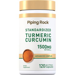 Turmeric Curcumin Standardized Advanced Complex, 120 Quick Release Capsules