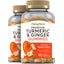 Turmeric & Ginger (Delicious Peach), 90 Vegan Gummies, 2  Bottles
