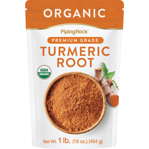 Turmeric Root Ground (Organic), 1 lb (454 g) Bag