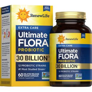 Ultimate Flora Extra Care Probiotic 30 Billion, 60 Delayed Release Vegan Caps