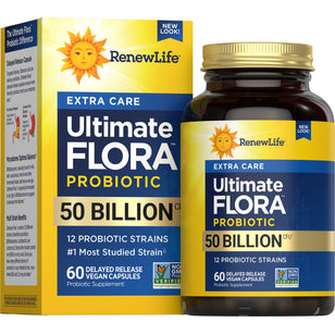 Ultimate Flora Extra Care Probiotic 50 Billion, 60 Delayed Release Vegan Caps