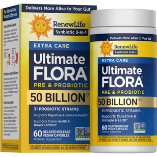 Ultimate Flora Extra Care Probiotic 50 Billion, 60 Delayed Release Vegan Caps
