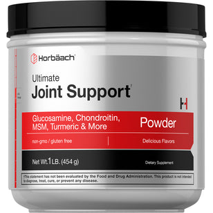 Ultimate Joint Support Glucosamine, Chondroitin, MSM & Turmeric, 1lb (454g) Powder