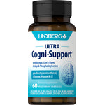 ULTRA Cogni-Support+ bottle with 60 vegetarian capsules shown.