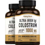 Ultra Colostrum (High IG), 1000 mg (per serving), 120 Vegetarian Capsules, 2  Bottles