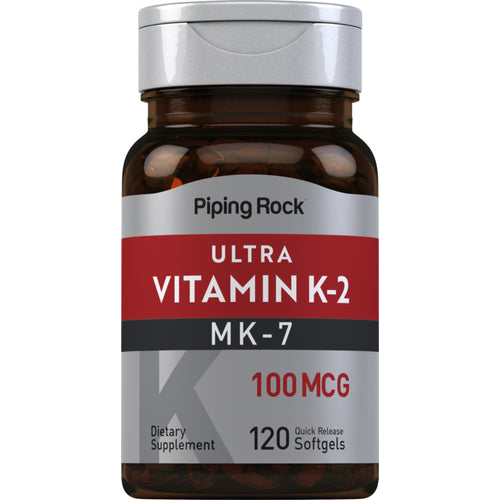 Ultra K-2 with MK-7, 100 mcg, 120 Quick Release Softgels
