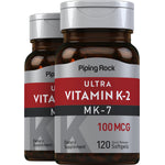 Ultra K2 with MK-7, 100 mcg, 120 Quick Release Softgels, 2  Bottles