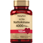 ULTRA Nattokinase offers 4000 FUs and 100 MG per serving in 150 Quick Release Capsules.