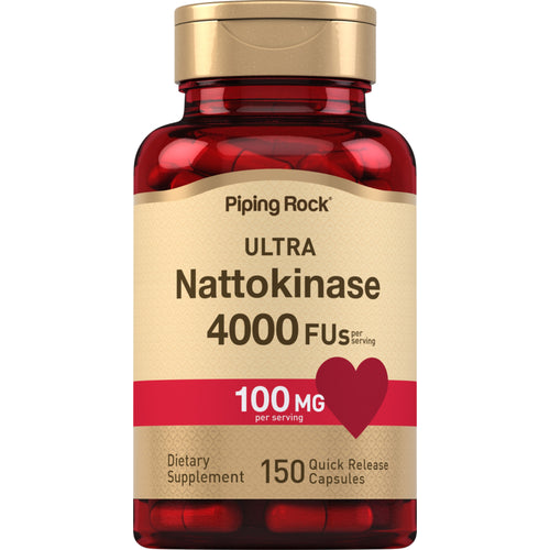 Ultra Nattokinase 4000 FU, 100 mg (per serving), 150 Quick Release Capsules