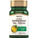Ultra Peppermint Oil 100 MG, 120 Coated Softgels, Dietary Supplement, Therapeutic Grade