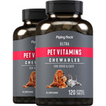 Ultra Pet Vitamins Chewables for Dogs and Cats, 120 chewable tablets in 2 bottles.