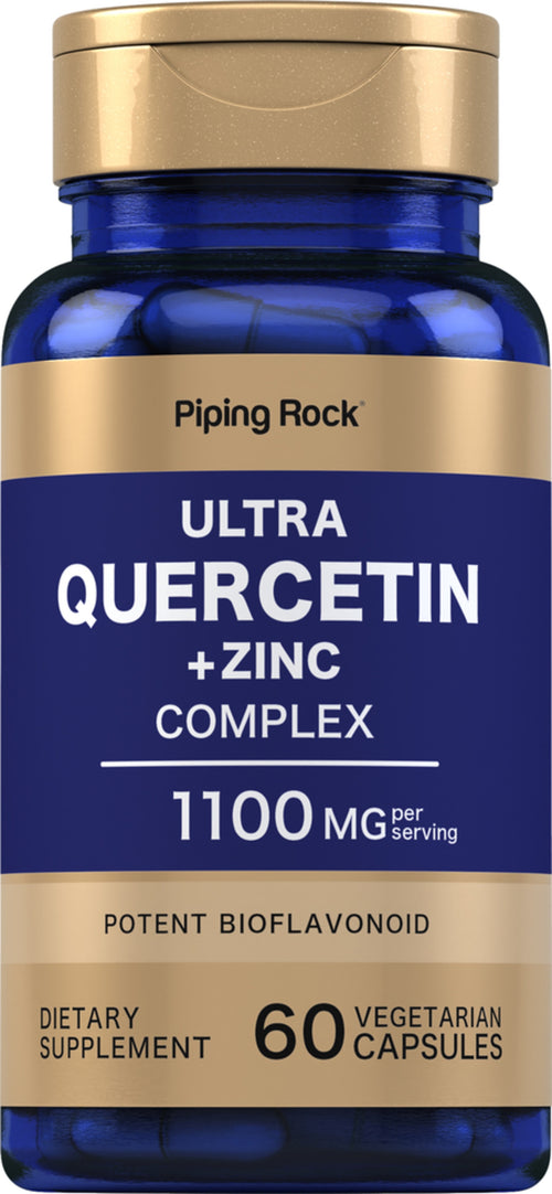 Ultra Quercetin plus Zinc Complex, 1100 mg (per serving), 60 Quick Release Capsules