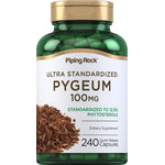 ULTRA STANDARDIZED PYGEUM 100MG, standard to 12.5% phytosterols, 240 quick release capsules.