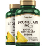 Ultra Strength Bromelain, 1700 mg (per serving), 120 Quick Release Capsules, 2  Bottles
