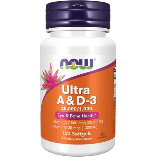 Ultra Vitamin A & D3, 25,000/1,000 IU, 100 Softgels