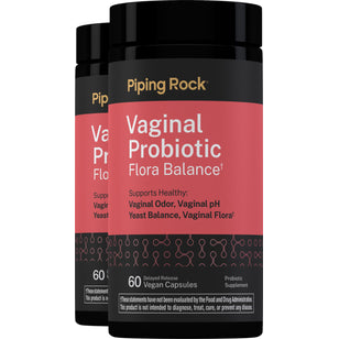 Vaginal Probiotic Flora Balance, 60 Delayed Release Vegan Caps, 2  Bottles