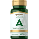 Product image of Vitamin A 10,000 IU (3,000 MCG), containing 300 quick release softgels.