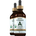 Vitamin A Liquid (Organic), 3000 IU, 2 fl oz (59 mL) Dropper Bottle, 2  Bottles