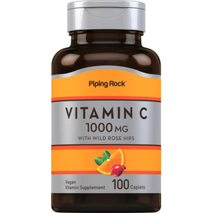 Vitamin C 1000 mg with Rosehips, 100 Caplets