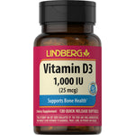 Vitamin D3 1,000 IU (25 mcg) 120 Quick Release Softgels support bone health and are verified gluten-free.