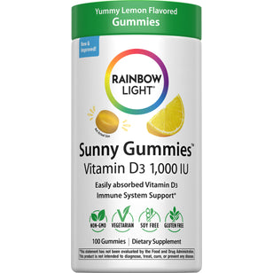 Vitamin D3 1,000 IU (Yummy Lemon), 100 Gummies