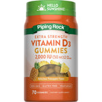 Vitamin D3 (Delicious Pineapple), 2000 IU, 70 Gummies