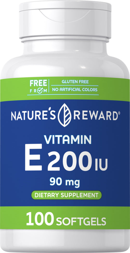 Vitamin E, 200 IU, 100 Softgels