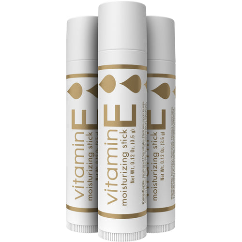 Vitamin E Moisturizing Stick, 0.1 oz (3.5 g) Tubes, 3  Tubes