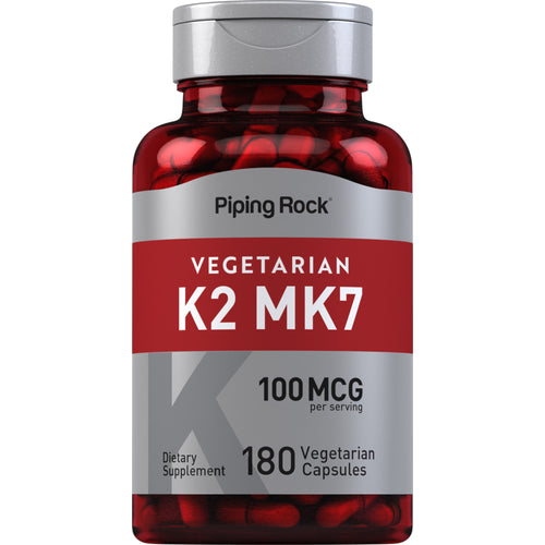 Vitamin K-2 MK-7, 100 mcg (per serving), 180 Vegetarian Capsules