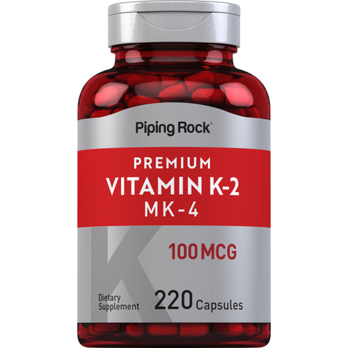 Vitamin K-2 with MK-4, 100 mcg, 220 Capsules