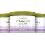 Three 4 oz (113 g) jars of Vitamin K Cream are displayed.