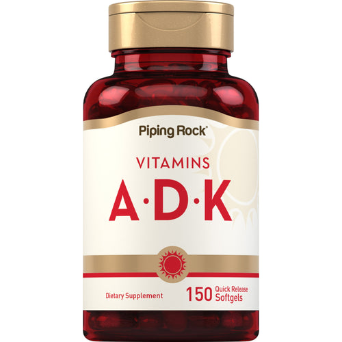 Vitamins A (1500 mcg) D (5000 IU) & K (800 mcg), 150 Quick Release Softgels