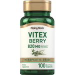 Vitex (Chasteberry Fruit), 820 mg (per serving), 100 Quick Release Capsules