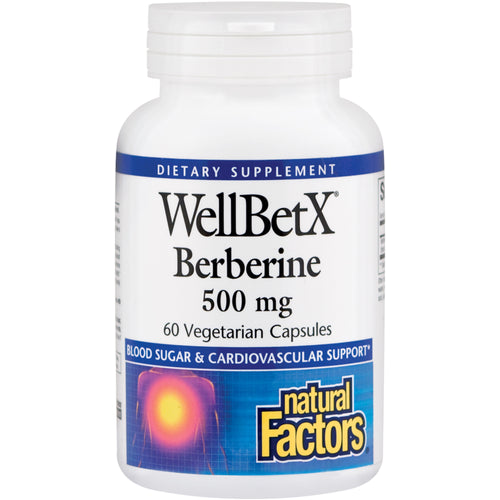 WellBetX Berberine, 500 mg, 60 Vegetarian Capsules
