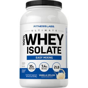 Whey Protein Isolate (Vanilla Splash), 2 lb (908 g) Bottle