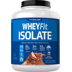 FITNESS LABS WHEYFit ISOLATE Protein Powder in Decadent Dutch Chocolate flavor, NET WT 80 oz (5 LB).