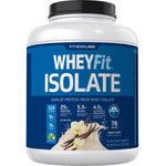 FITNESS LABS WHEYFit ISOLATE Valiant Vanilla Protein Powder Supplement, 80 oz (5 LB) container.
