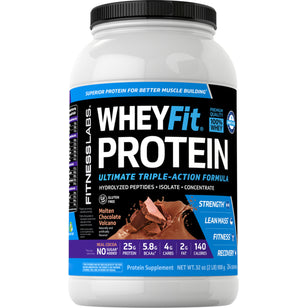 Whey Protein WheyFit (Molten Chocolate Volcano), 2 lb (908 g) Bottle