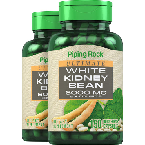 White Kidney Bean, 6000 mg, 150 Quick Release Capsules, 2  Bottles